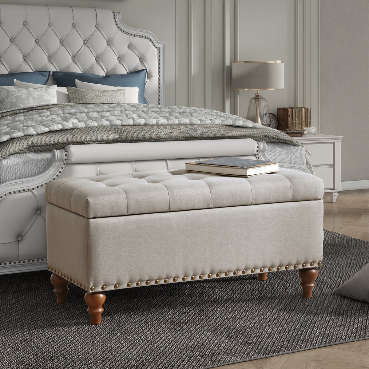 Camille Linen Storage Bench